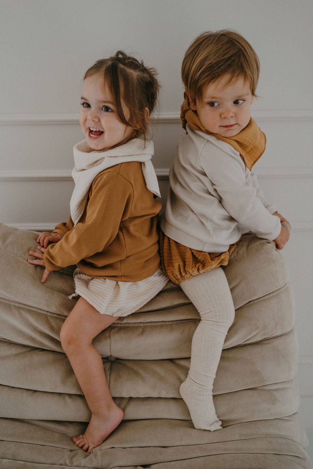 CAPUCINE, la culotte "velours camel" (taille classique)