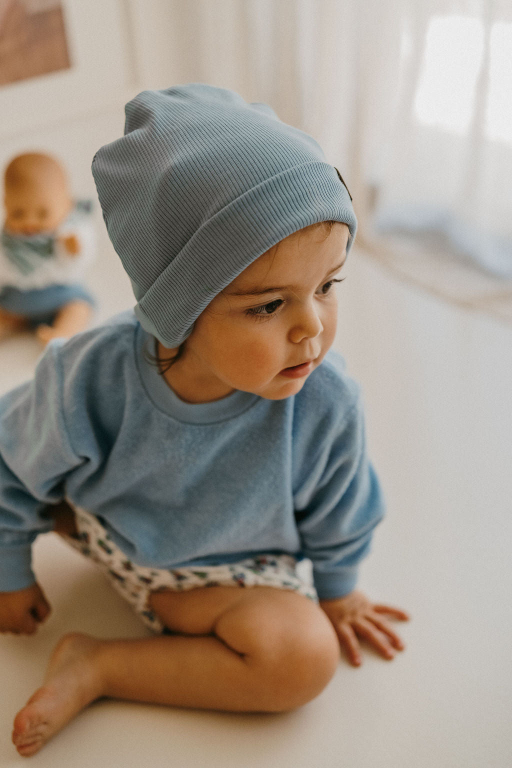 ÉMILE, le bonnet coton (ciel)