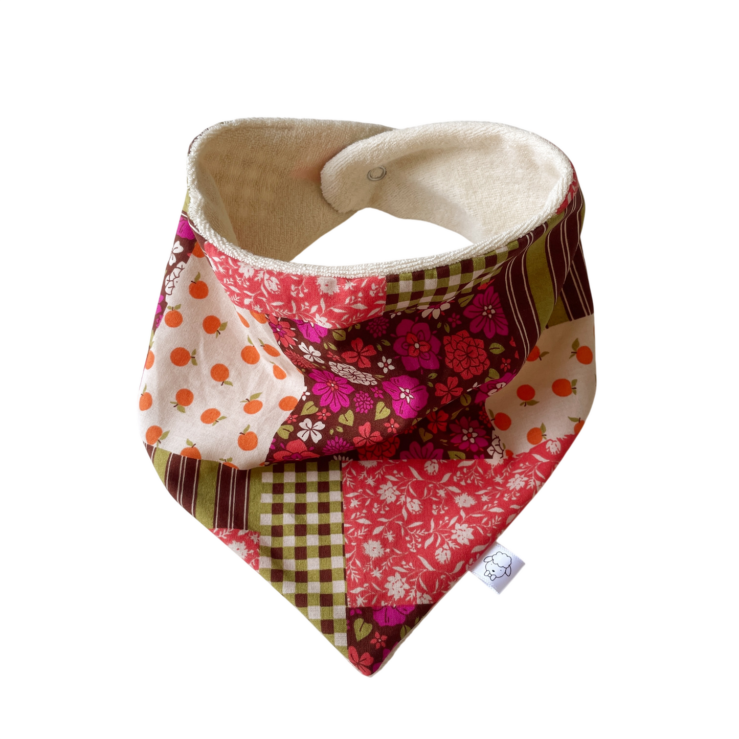 Marcel, le bavoir bandana bébé (0-2 ans) "Patchwork"