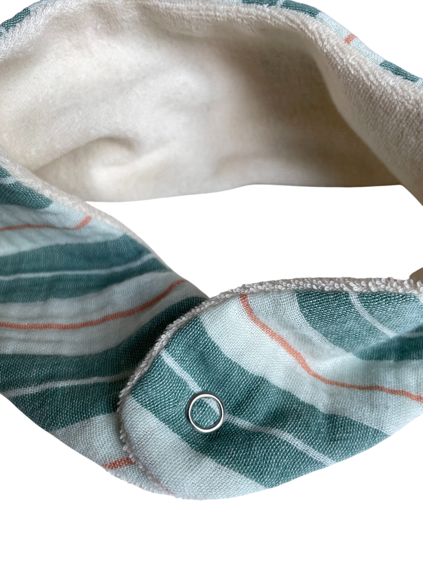 Marcel, le bavoir bandana bébé (0-2 ans) "Rayé Comme Avant"