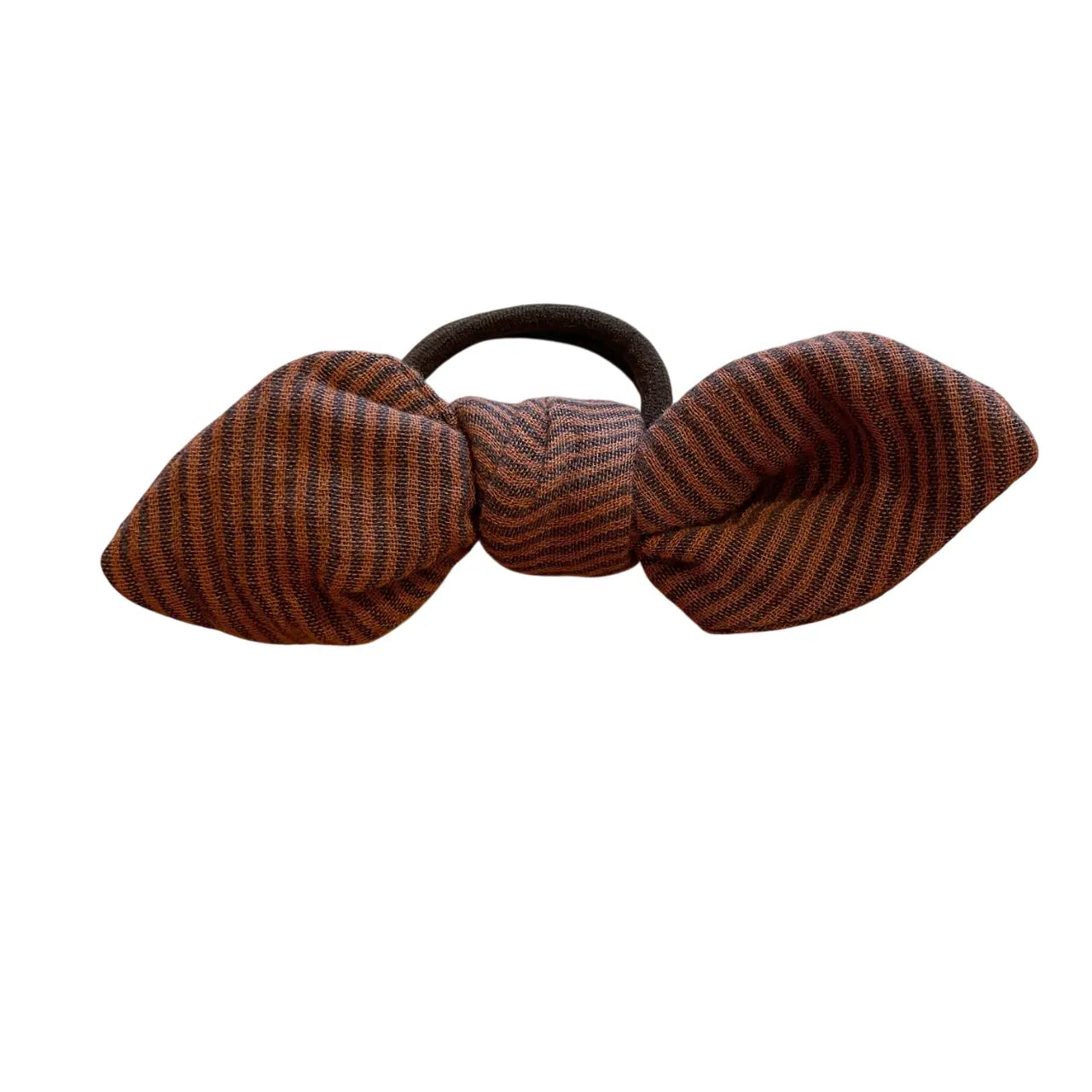 Chouchou en coton (0-99 ans) "Rayé (fin) Marron Choco" MOUSSE ET COMPAGNIE