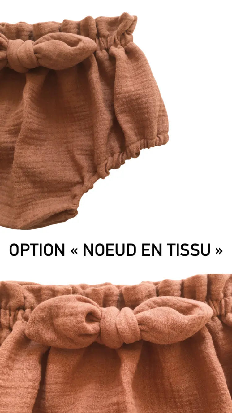 CAPUCINE, la culotte (double gaze "argile") Ma boutique