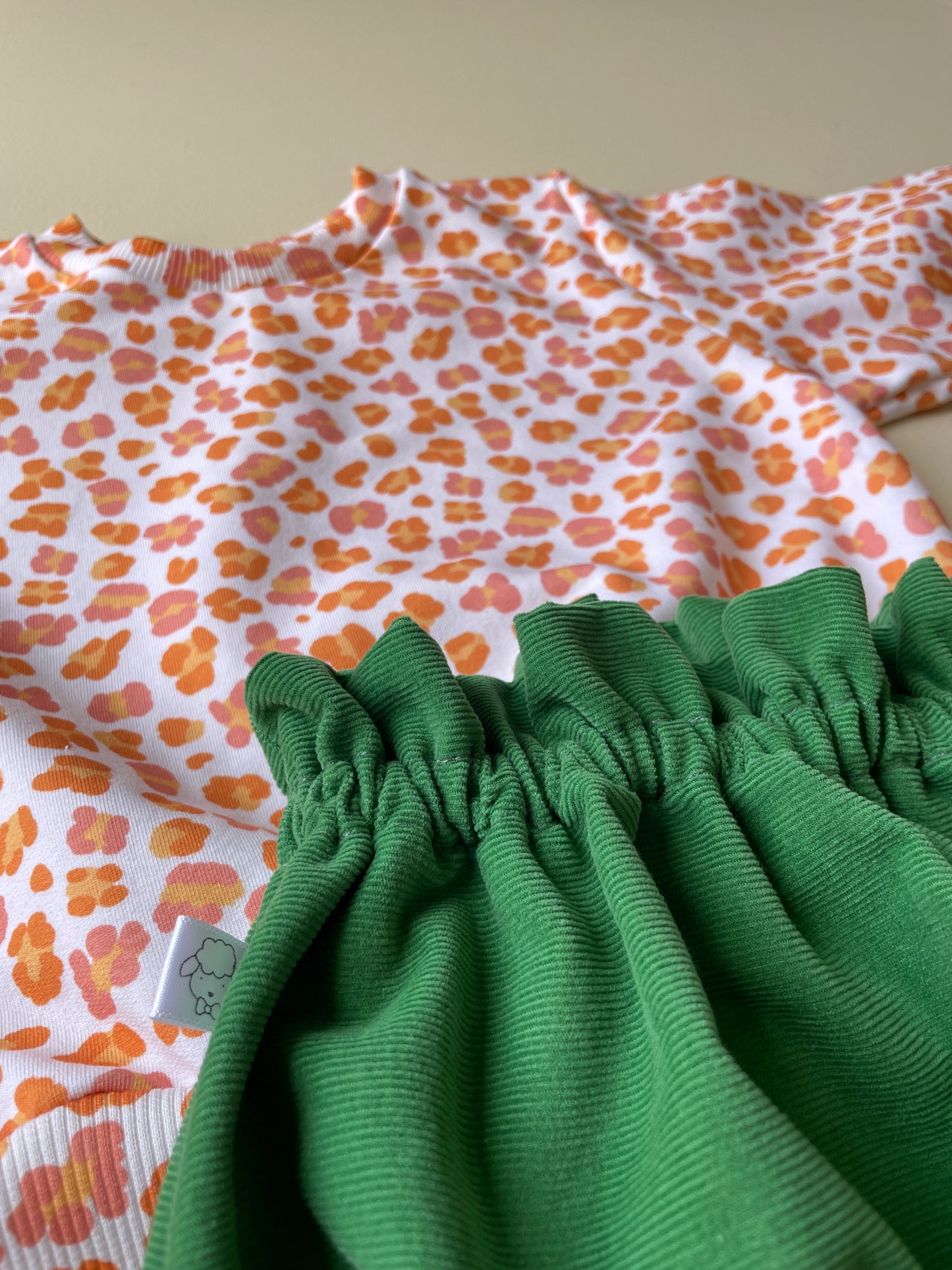 CAPUCINE, la culotte (velours milleraies "vert")