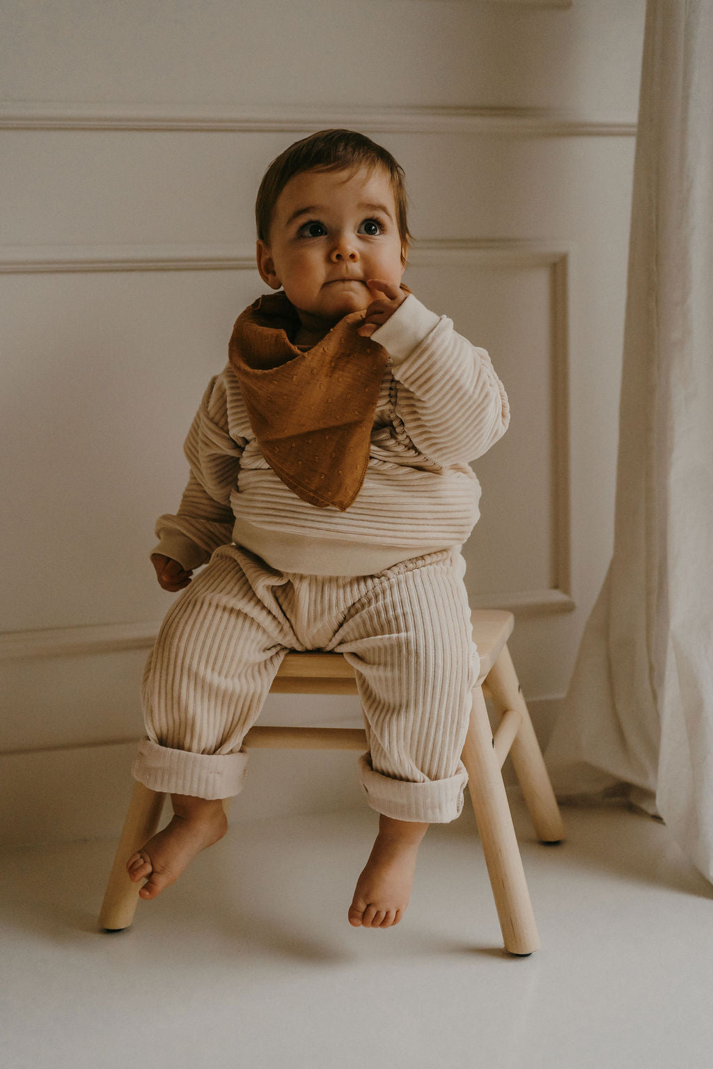 LULU, le sweat rétro (velours "naturel" OU "camel")