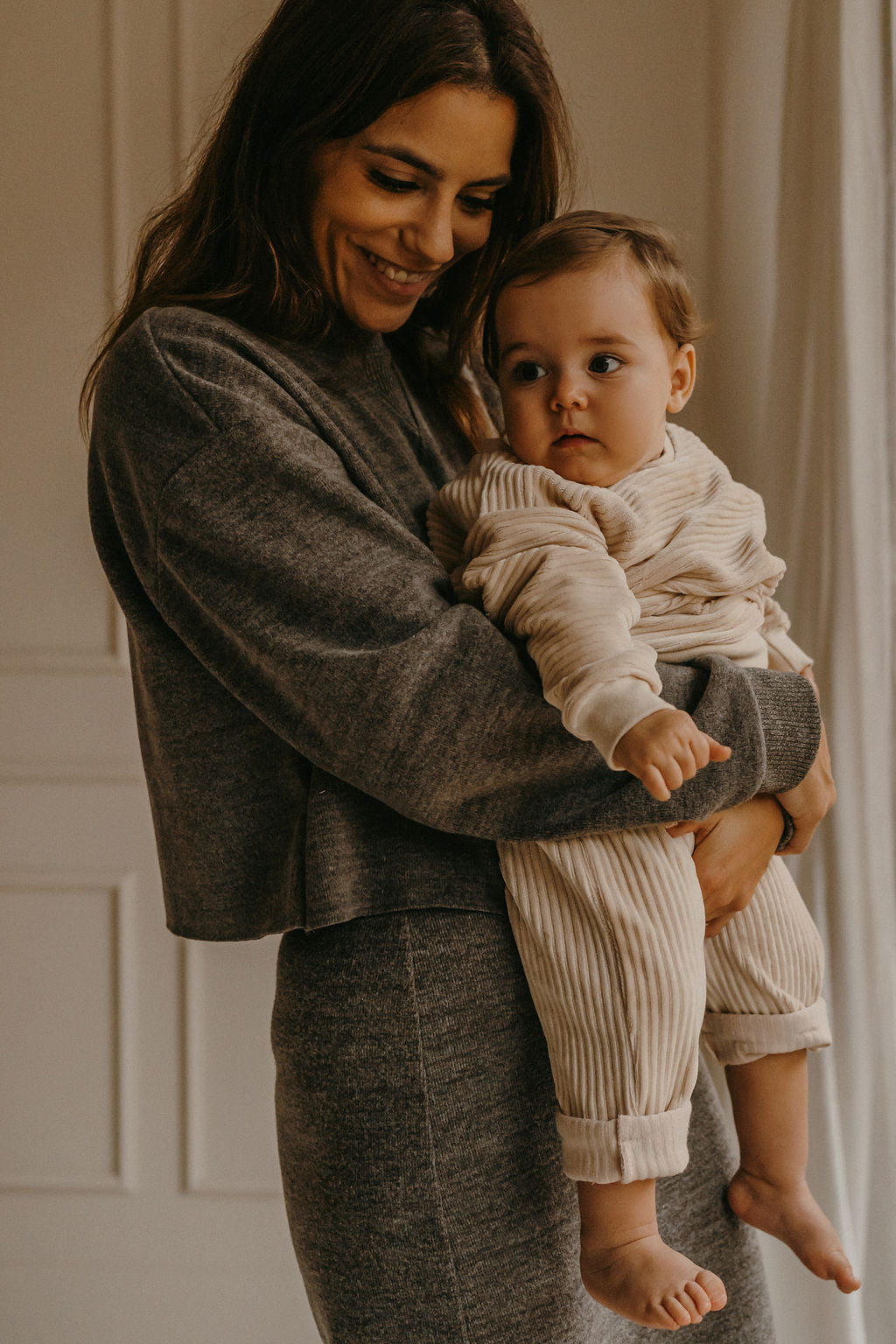 LULU, le sweat rétro (velours "naturel" OU "camel")