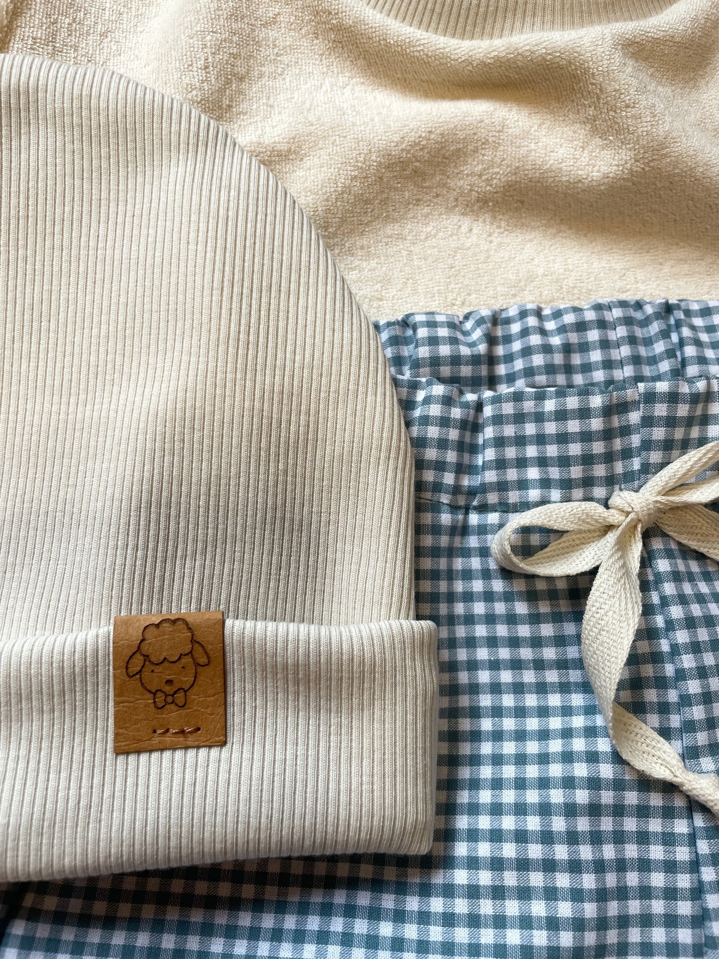 Félix, le pantalon bébé et enfant (0-6 ans) "Vichy Vert d'eau" Ma boutique