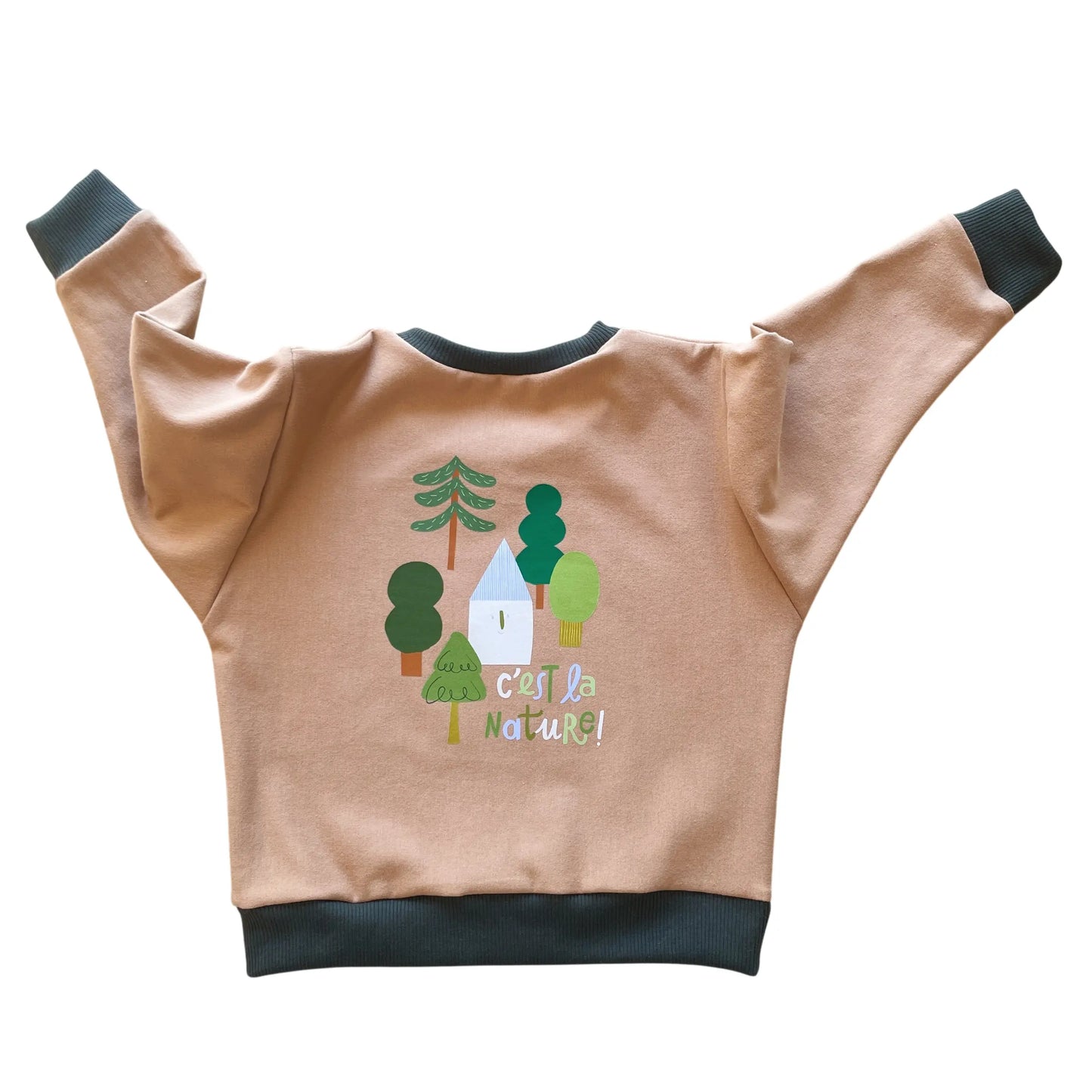 Lulu, le sweat bébé et enfant (0-6 ans) "c'est la nature" Ma boutique