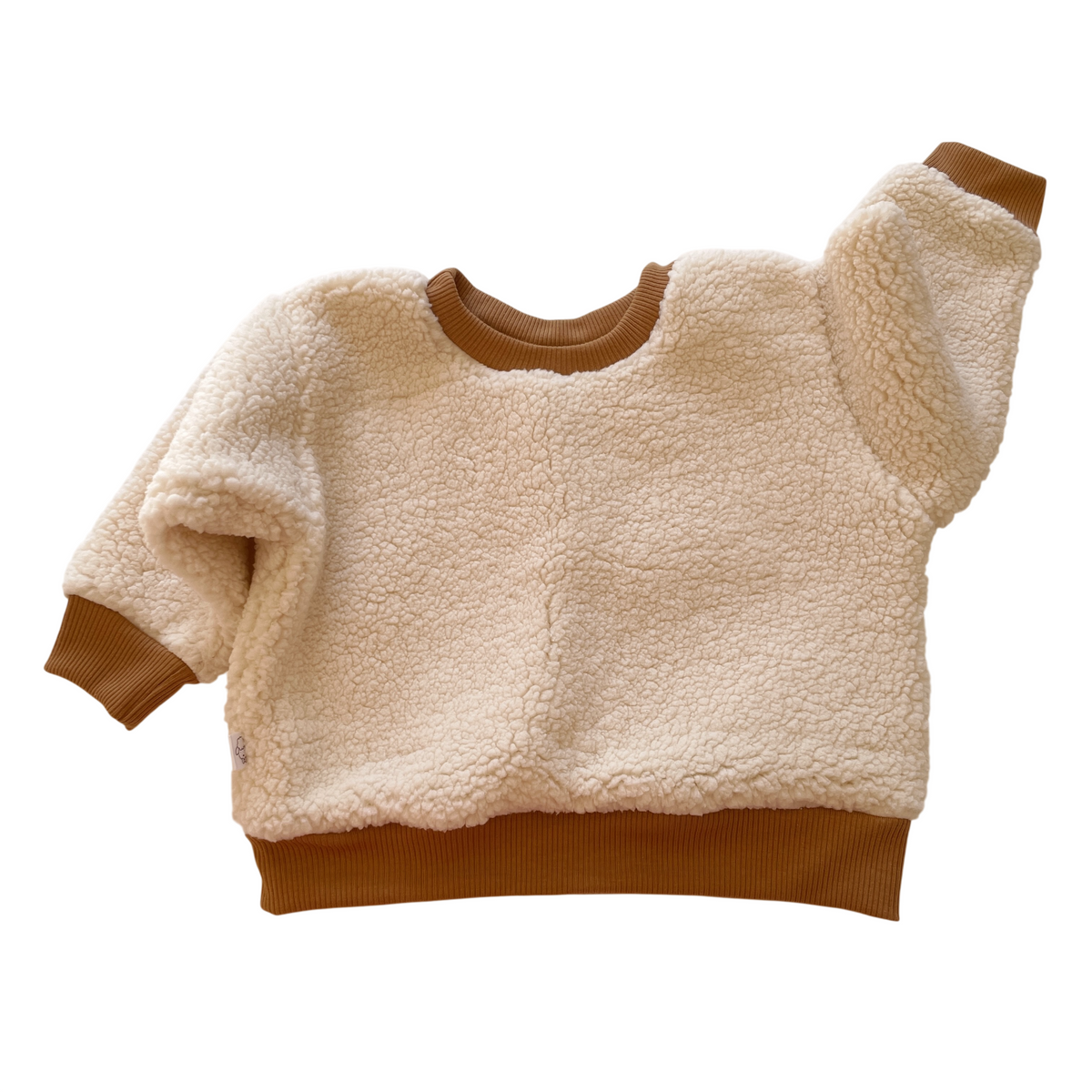 Lulu, le sweat bébé et enfant (0-6 ans) "moumoute et camel"
