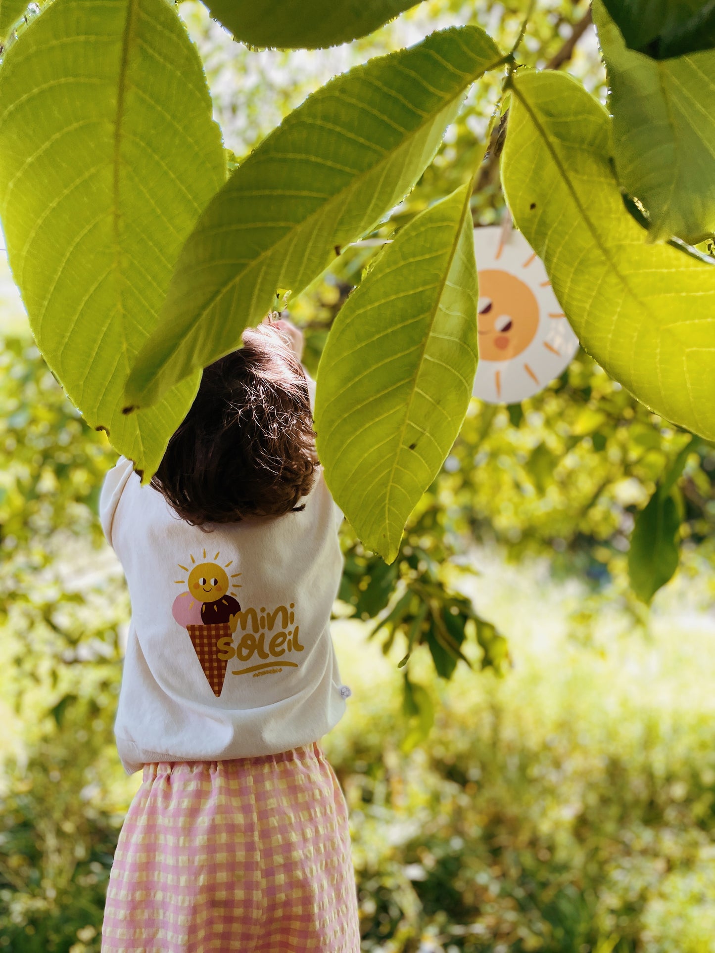 Félix, le pantalon bébé et enfant (0-6 ans) "Vichy Rose + Jaune"