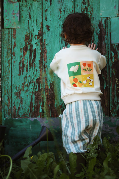Félix, le pantalon bébé et enfant (0-6 ans) "Rayé comme avant"