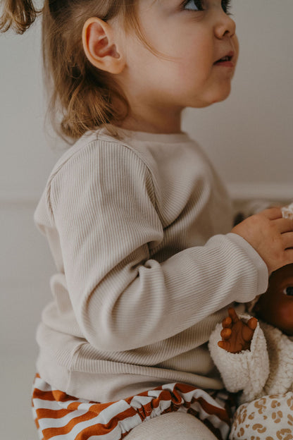 TOM, le sweat basique (côtelé naturel)