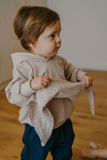 PAUL, le sweat rétro à capuche (sable)