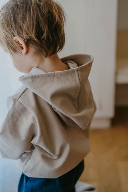 PAUL, le sweat rétro à capuche (sable)
