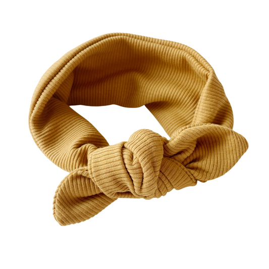 Ambroise, le bandeau bébé et enfant "Moutarde" (6-12m)