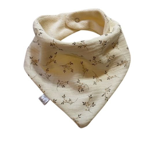 Marcel, le bavoir bandana bébé (0-2 ans) "nature" MOUSSE ET COMPAGNIE