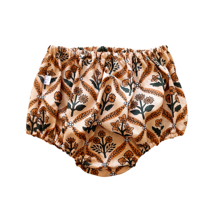 Capucine, la culotte bouffante bébé et enfant (0-4 ans) "blockprint fleuri" Ma boutique