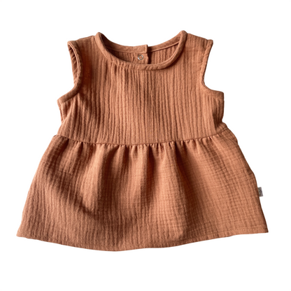 La blouse en double gaze de coton (9-12m) - PIÈCE UNIQUE