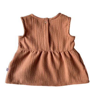 La blouse en double gaze de coton (9-12m) - PIÈCE UNIQUE