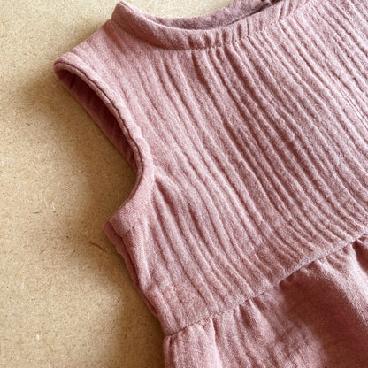 La blouse en double gaze de coton (9-12m) - PIÈCE UNIQUE