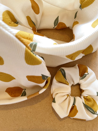 Émile, le bonnet bébé et enfant (0-6 ans) "Citrons"