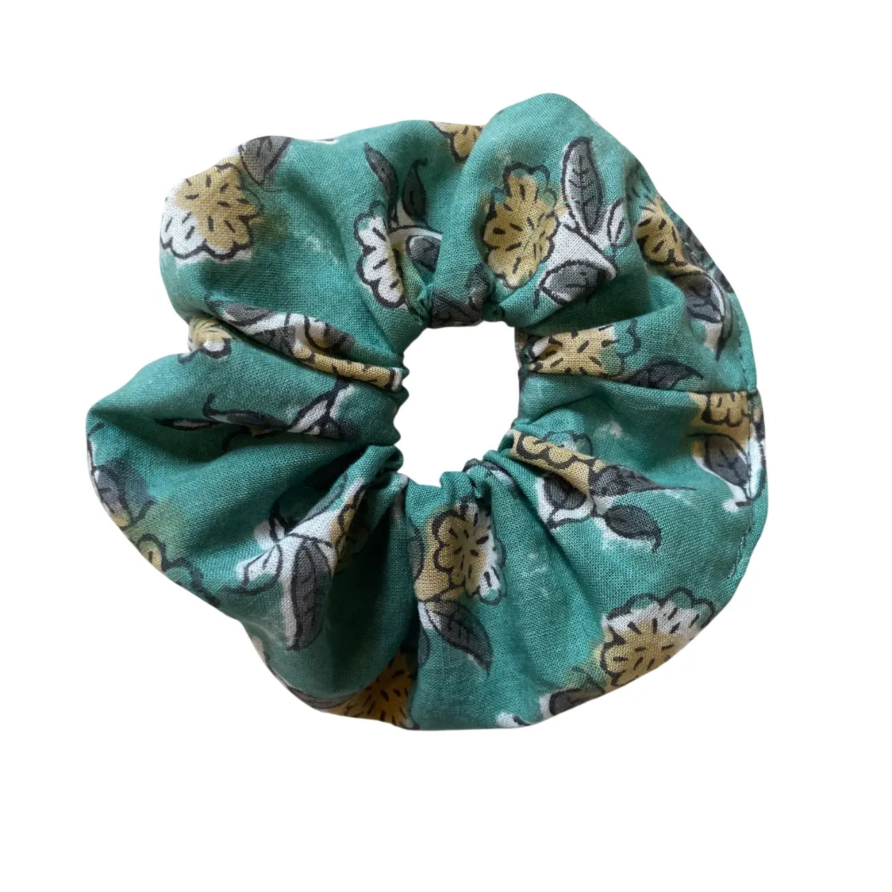 Chouchou en coton (0-99 ans) "Indien Block Print Vert" MOUSSE ET COMPAGNIE