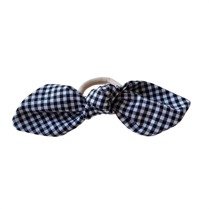 Chouchou en coton (0-99 ans) "(petit) vichy noir"