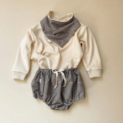 Capucine, la culotte bouffante bébé et enfant (0-4 ans) "vichy chocolat" Ma boutique