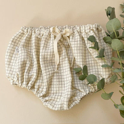 Capucine, la culotte bouffante bébé et enfant (0-4 ans) "Carreaux École" Ma boutique