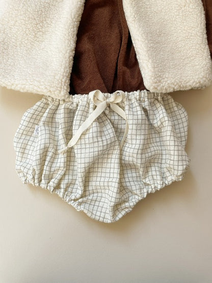 Capucine, la culotte bouffante bébé et enfant (0-4 ans) "Carreaux École" Ma boutique