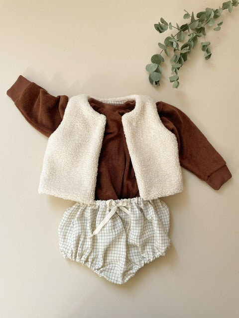 Capucine, la culotte bouffante bébé et enfant (0-4 ans) "Carreaux École" Ma boutique