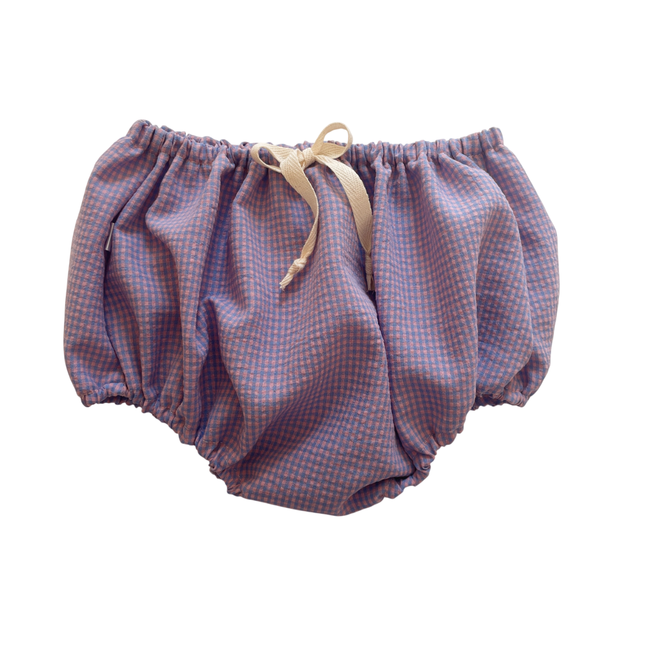 Capucine, la culotte bouffante bébé et enfant (0-4 ans) "Vichy Bleu + Rose" Ma boutique