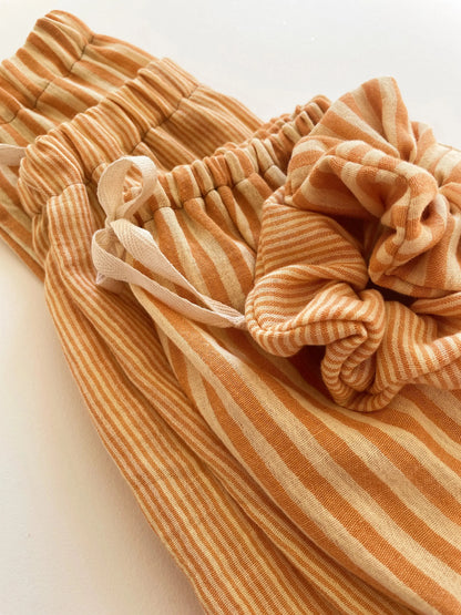 Capucine, la culotte bouffante bébé et enfant (0-4 ans) "Rayé Jaune" Ma boutique