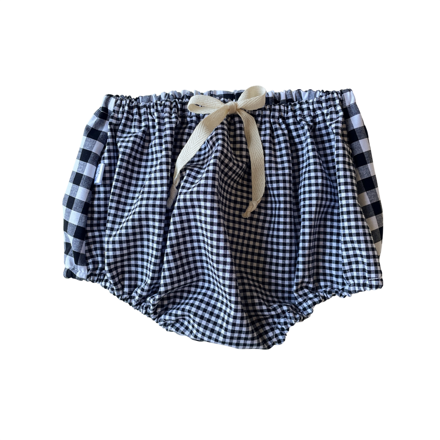 Capucine, la culotte bouffante bébé et enfant (0-4 ans) "Vichy Noir"