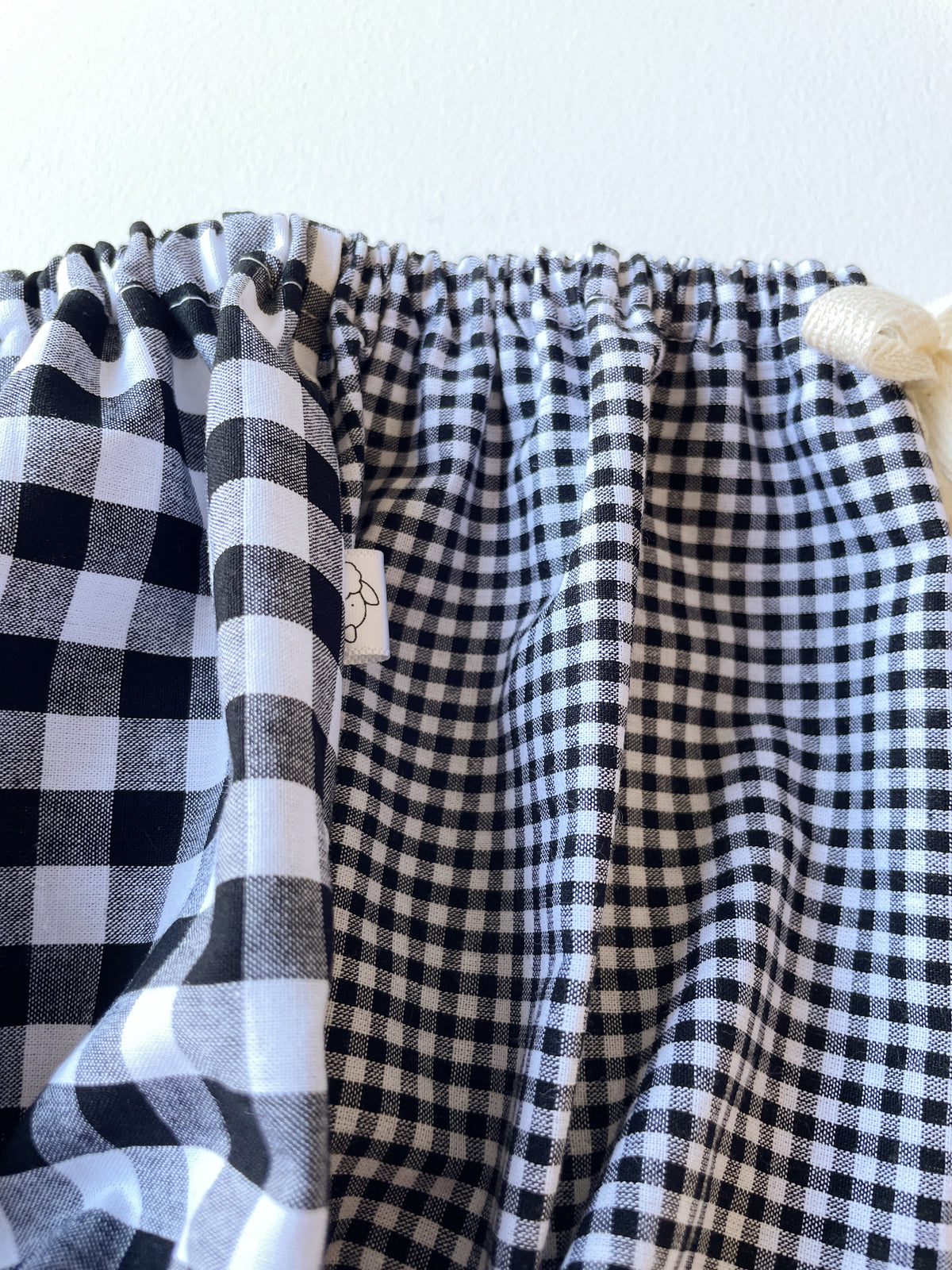 Capucine, la culotte bouffante bébé et enfant (0-4 ans) "Vichy Noir"