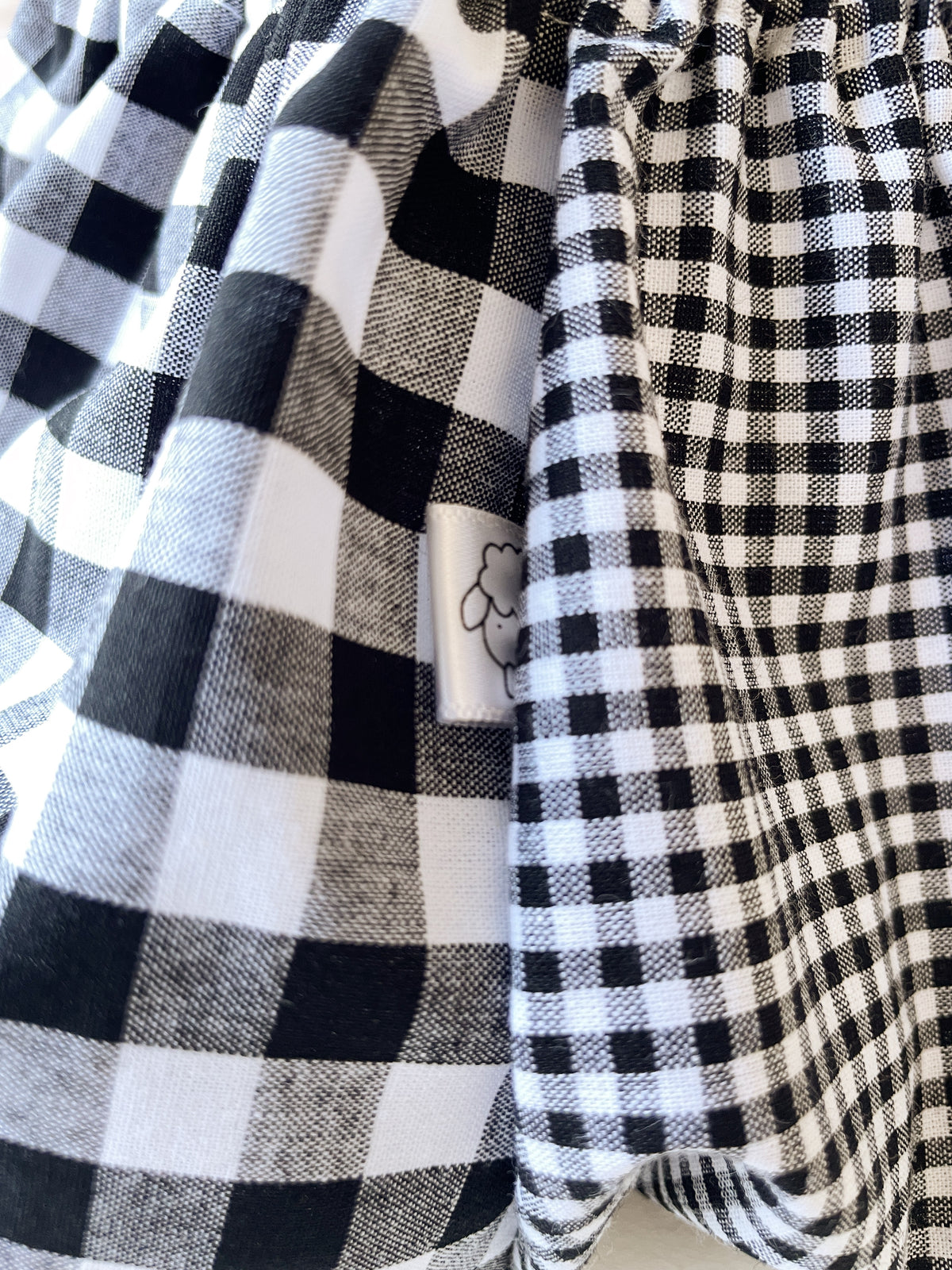 Capucine, la culotte bouffante bébé et enfant (0-4 ans) "Vichy Noir"