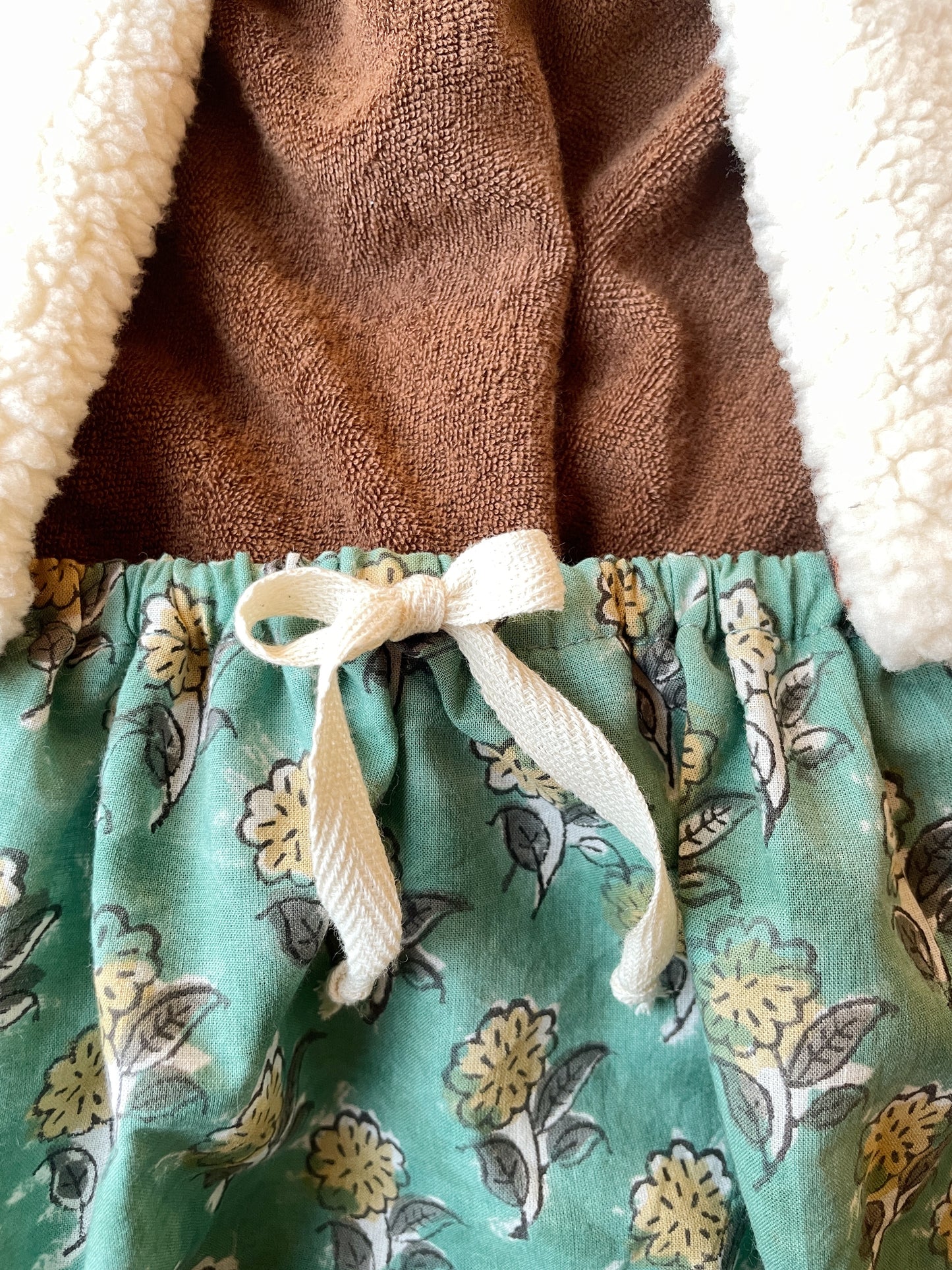 Capucine, la culotte bouffante bébé et enfant (0-4 ans) "Indien Block Print Vert" Ma boutique