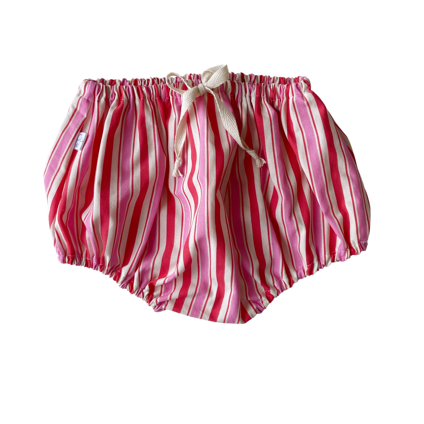 Capucine, la culotte bouffante bébé et enfant (0-4 ans) "Rayé Rose Rouge"