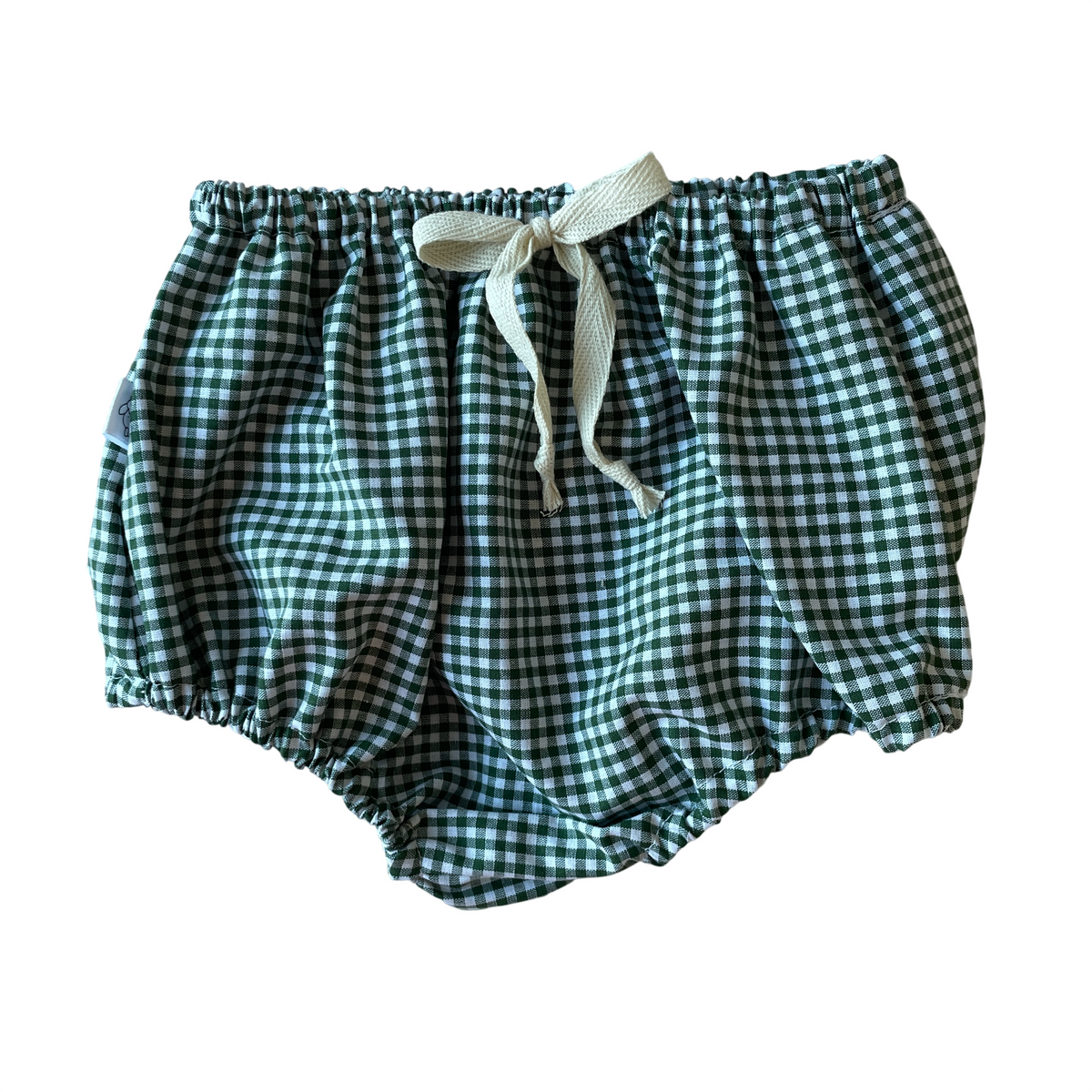 Capucine, la culotte bouffante bébé et enfant (0-4 ans) "Vichy Vert Forêt"