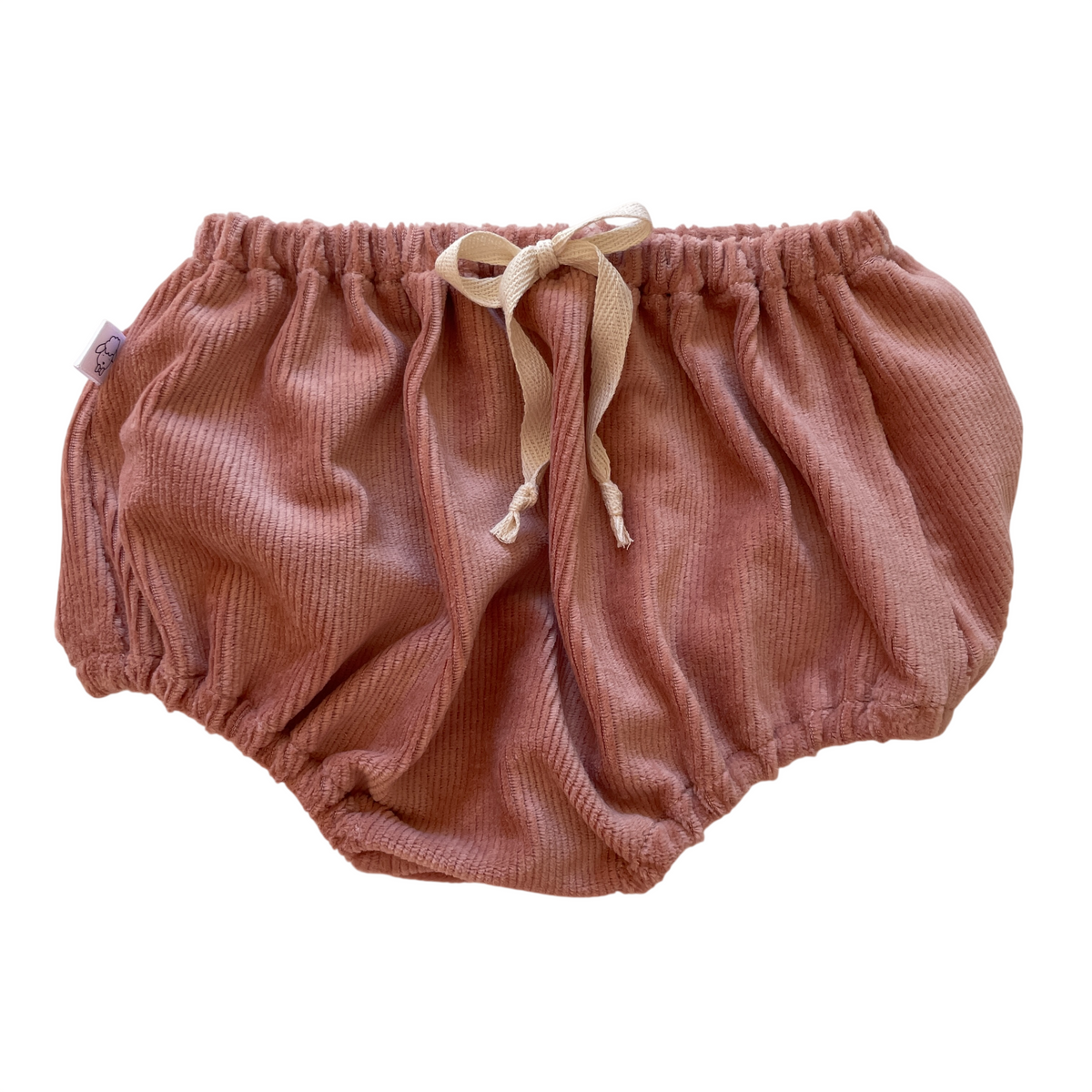 Capucine, la culotte bouffante bébé et enfant (0-4 ans) "velours milleraies rose"