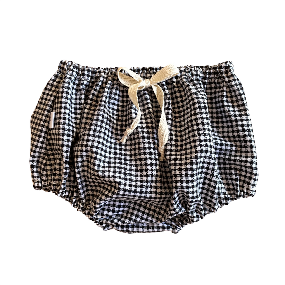 Capucine, la culotte bouffante bébé et enfant (0-4 ans) "Petit Vichy Noir"