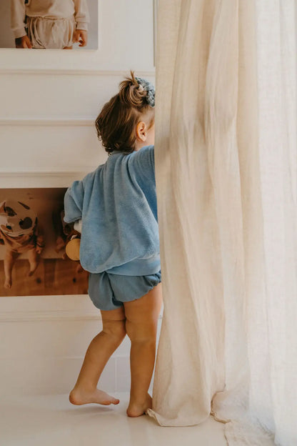 Capucine, la culotte bouffante bébé et enfant (0-4 ans) "jersey côtelé bleu ciel" Ma boutique