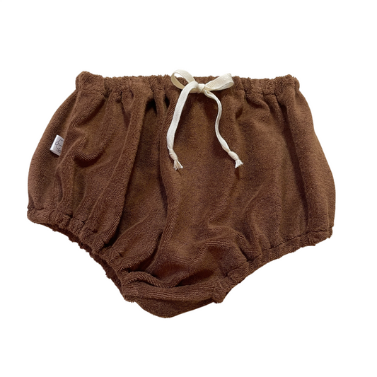 Capucine, la culotte bouffante bébé et enfant (0-4 ans) "éponge de coton chocolat" Ma boutique