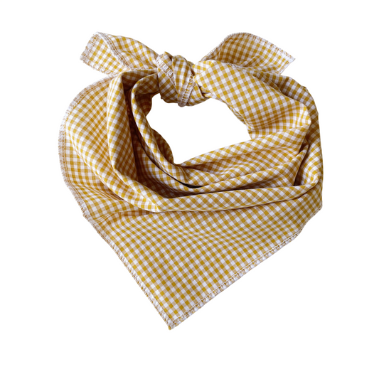 Charlie, le foulard bébé et enfant (0-6 ans) "Vichy Jaune"
