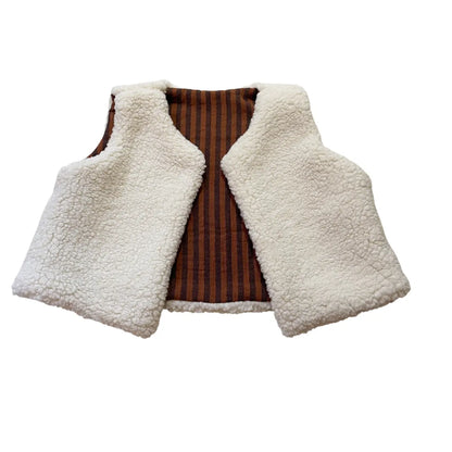 AIMÉ, le gilet sans manches bébé et enfant (0-6 ans) "MOTIF INTEMPOREL AU CHOIX" Ma boutique