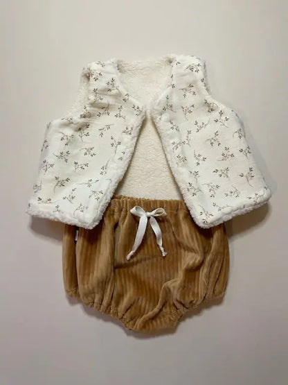 AIMÉ, le gilet sans manches bébé et enfant (0-6 ans) "MOTIF INTEMPOREL AU CHOIX" Ma boutique