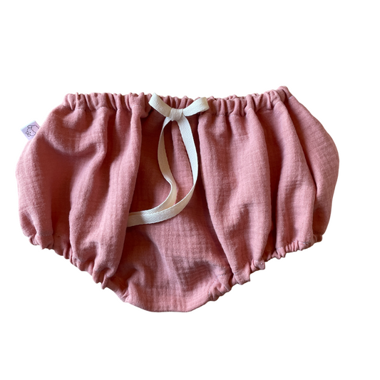 CAPUCINE, la culotte (double gaze "vieux rose")