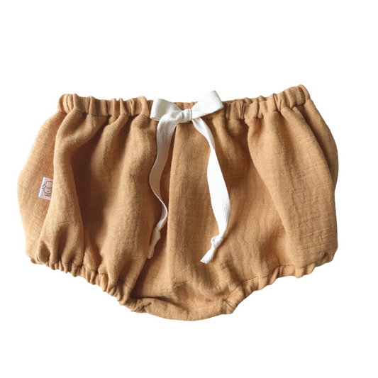 CAPUCINE, la culotte (double gaze "camel")