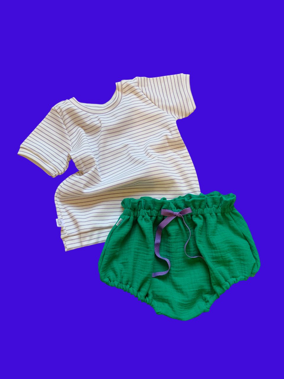 CAPUCINE, la culotte (double gaze "vert printemps")
