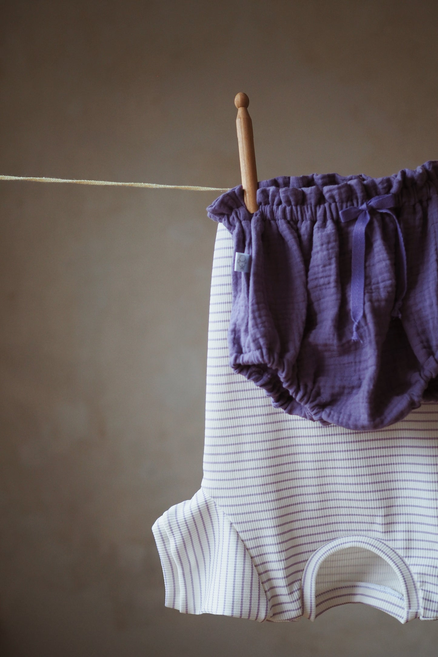 MARCEL, le tee-shirt (rayé lilas)