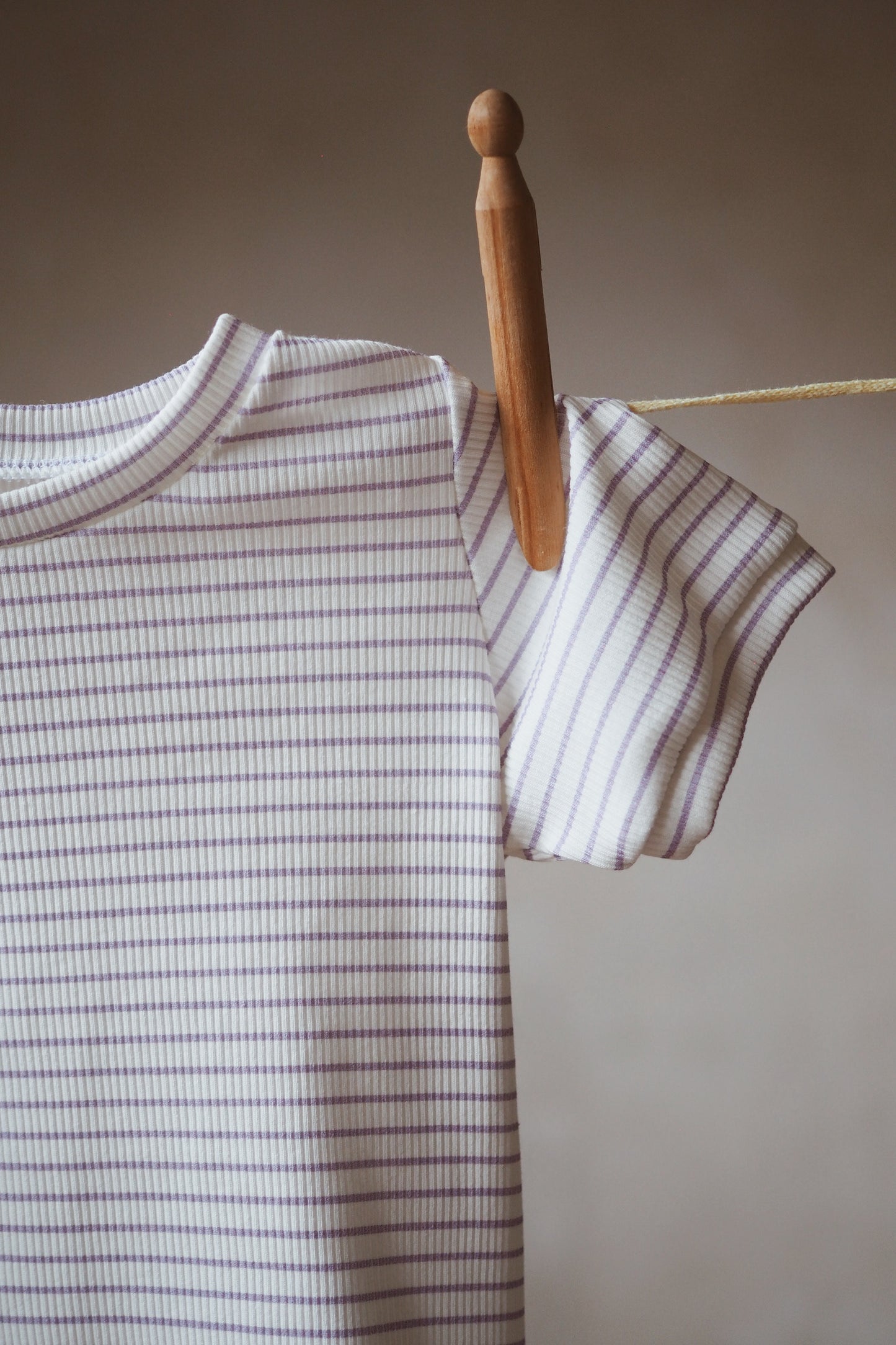 MARCEL, le tee-shirt (rayé lilas)